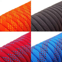12mm Safety-Life Rope Climbing-Rope Static Rock Mountaineering Rope Outdoor Survival Fire Escape Car Rescue Black 10M