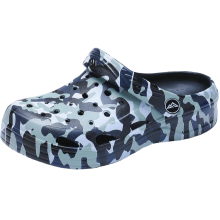 Sabots Sandales Enfants en Mousse Légère Fermés Bleus - Chaussures de Jardin Plage Piscine avec Semelle Antidérapante