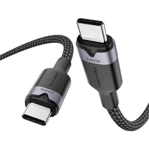 USB-C to C 2.0 Vention 3.1 5A 240W 1m BK cable 2