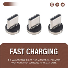 7Pin Type C Magnetic Plug Tips Fast Charging Cable Adapter for Magnetic Charger 360 Degree Rotation Connector 5PCS