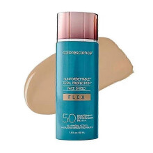 (Medium) SPF Tinted Self-Tanning Foundation 55ml Watery Texture Lightweight Natural Coverage For All Skin Types
