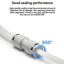 4PCS PTFE Tube Connector Pneumatic for X1 X1C X1E P1P P1S 1.75mm Filament Splitter Fitting 3D Printer Parts