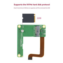 For Raspberry Pi M.2 HAT+ Compact Kit PCle to M.2 Expansion Board for NVMe M.2 Hard Drives High-Speed Read Write