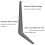 Wideskall metal wall corner shelf brackets 20 pcs 3