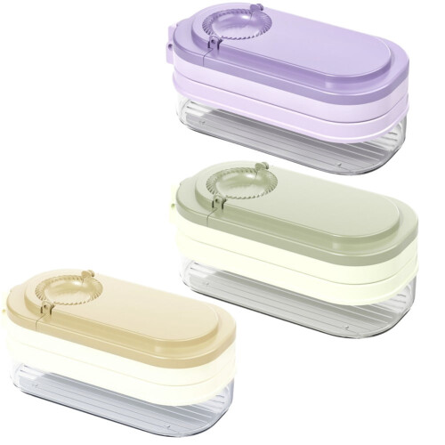 Dumpling Maker with Storage Box Purple 1pc 2