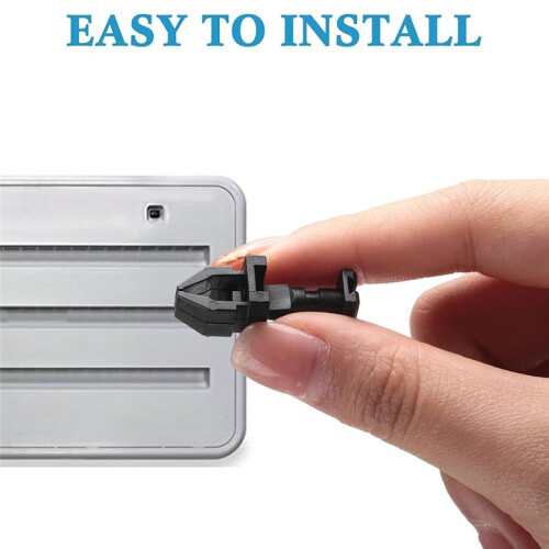 20 Pack Black Refrigerator Clips 617772  Replacement for Refrigerator Service Vent Doors 1