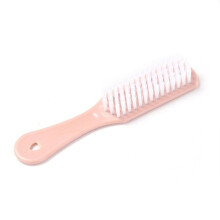Soft Pink Shoe Brush for Plastic and Fabric 1 Piece
