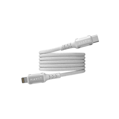 Havit CB6298 - Magnetic USB type C-Lightning cable, 1 m (white) 1