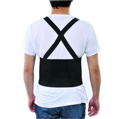Elastic Lumbar Support Brace Adjustable Black Large/X-Large 1