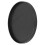 Black round wooden serving tray 27 cm 7