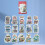 DIY Handbook Decal Retro Stickers 45pcs 7