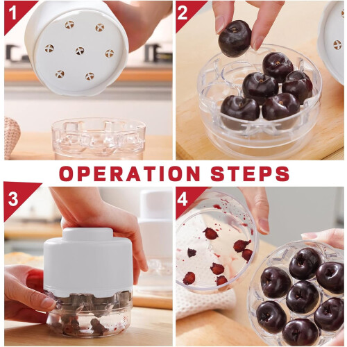 Cherry pitter tool 7-hole multi-function seed remover 2