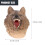 Interactive Hand Puppet Animal Finger Puppet for Parent-Child Bonding Brown Vinyl Developing Skills 1Pcs 2