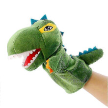 2026 Cartoon Dinosaur Plush Soft Hand Puppet Parent Child Interaction Storytelling Puppet Kids Pretend Playing Toy Gift