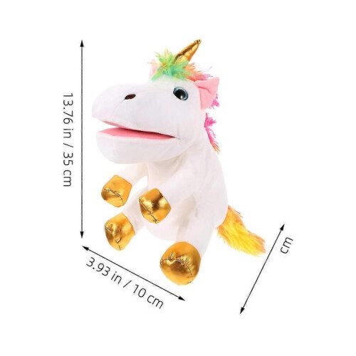 Plush Unicorn Hand Puppet Creative Toy for Kids Interactive Doll 1