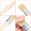 Chip Paint Brushes Flat Natural Bristle 1 inch 50 Pack 2
