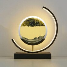 Lampe de table en cristal avec base chromée, lumière douce et économe en énergie, idéale pour la chambre et le salon.