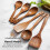 Wooden Cooking Utensils Set Teak 10 pcs 6