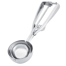 Cuillère à glace en acier inoxydable avec ressort - Grande taille, accessoire de cuisine durable pour les crèmes glacées onctueuses et les fruits
