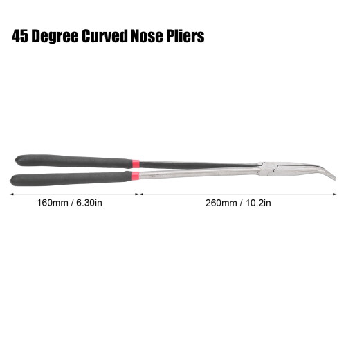 Curved Nose Pliers 45 16-Inch Long Handle 2
