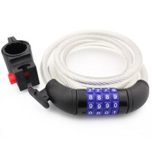 Wideskall bicycle lock 72-inch 12mm self-coiling 4-digit