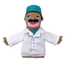 25-26 Kids Educational Doctor Plush Hand Puppet - Fun Cartoon Toy