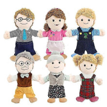 Educational Hand Puppet Soft Plush Family Members Finger Puppets Ideal for Early Storytelling and Kids' Education Plush Toy Dolls 25-26