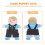 Q Version Boy Family Hand Puppet Toy for Educational Play 1