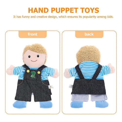 Q Version Boy Family Hand Puppet Toy for Educational Play