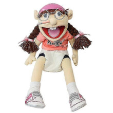 (E) 2025 38/60cm Jeffy Puppet Cartoon Jeffy Puppet Plush Toy Jeffy Dolls Soft Stuffed Peluche Jeffy Figurine Playhouse Birthday Kids Gift