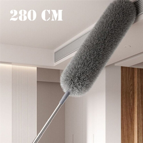 Microfiber Feathers Duster Extendable Duster with Extra Long Pole Bendable  Long Handle Dusters for CleCeilinganing 1
