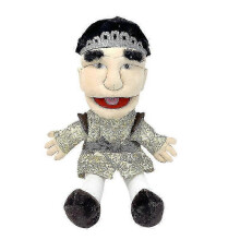 (F) 2025 38/60cm Jeffy Puppet Cartoon Jeffy Puppet Plush Toy Jeffy Dolls Soft Stuffed Peluche Jeffy Figurine Playhouse Birthday Kids Gift
