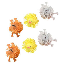 Lovely Finger Puppets Animal Set for Playing 6Pcs Durable Tpr Kids Toys