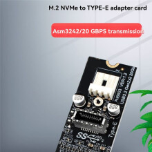 PH6603 M.2 MKEY PCIe to Front USB 3.2 20Gb M.2 NVME to TYPE-E Expansion Card Hub Riser for PC