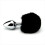 Furry Fantasy Black Bunny Tail Butt Plug 1