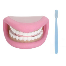Kids Mouth Hand Puppet 28 Teeth Tongue Mouth Puppet with Toothbrush for Speech Improvement