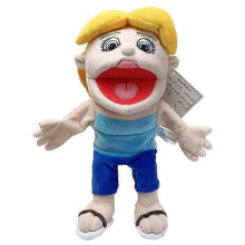 (40cm Jeffy Mom) Game Jeffy Hand Puppet Doll Toy Movable Mouth Props Chef Police Prince Mom and Dad Penelope Cody Little Joseph QYSLV