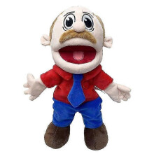 (40cm Jeffy Dad) Game Jeffy Hand Puppet Doll Toy Movable Mouth Props Chef Police Prince Mom and Dad Penelope Cody Little Joseph QYSLV