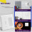 Combination Toggle Light /Decorator  Wall Plate, Size 2-Gang 4.50x4.57Inch, American Standard Socket Panel 3