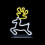 Premier Premier - Reindeer Design Table Top Lit Neon Sign - 25cm 1