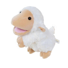 (Sheep) Plush Farm Animal Hand Puppet Toy Movable Mouth Dog Duck Horse Cow Sheep Pig Hand Puppet Role Hr