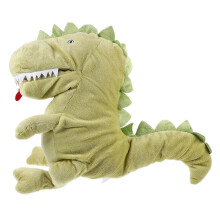 Interactive Dinosaur Hand Puppet Hand Puppet Toy for Storytelling Green