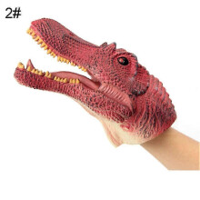 25-26 Simulation Dinosaur PVC Hand Puppet Doll Intelligent Role Play Toy Kids Gift KAESI