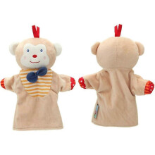 Baby cute monkey-shaped hand puppet educational toy children's puppet show props practical and popular