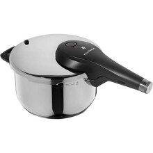 Pentola a Pressione WMF Perfect Premium One Pot Induzione 4,5 l, Acciaio Inossidabile Cromargan Lucido, 2 Livelli di Cottura, Pulsante Rotante Tou