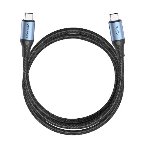Vention USB 2.0 5A 240W 1.5m BLACK USB-C to C cable 1
