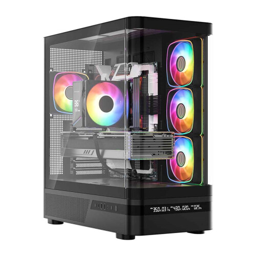 MODECOM Volcano Volcano AQ200 ARGB Midi Black