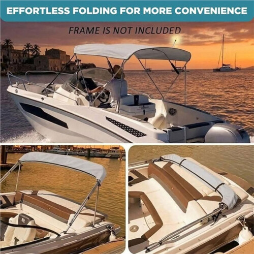 Adjustable Bimini Top Straps 33"-60" Straps Double Snap Hook Strap for Boat Awning Accessories 2