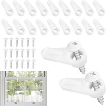 40 Pack Window Screen Clips,Window Screen Retainer Clips with Screws, Window Screen Holder Clips for Securing Window