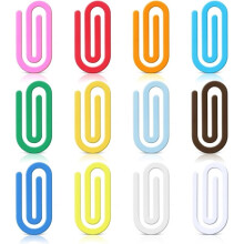 12 Pcs Jumbo Translucent Acrylic Paper Clips, Aesthetic Desk & Bookmark Clips for DIY Keepsakes,Organization